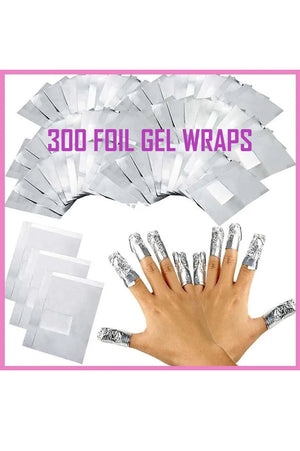 Nail Foil Gel WrapsPolish Remover, Soak Off UV Led Acrylic Removal, No Acetone