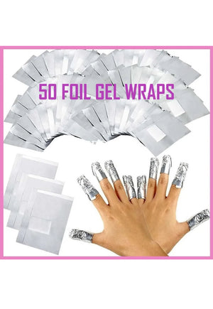 Nail Foil Gel WrapsPolish Remover, Soak Off UV Led Acrylic Removal, No Acetone