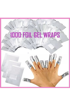 Nail Foil Gel WrapsPolish Remover, Soak Off UV Led Acrylic Removal, No Acetone