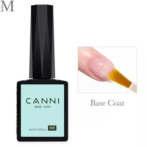 Nail Gel Polish Colors CANNI Base & Top Coat | Soak Off UV/LED 9ml | HEMA FREE Varnish Musami Limited 