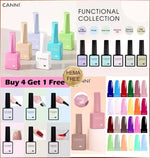 CANNI Nail Gel Polish Colors | Base & Top Coat | Soak Off UV/LED 9ml | HEMA FREE