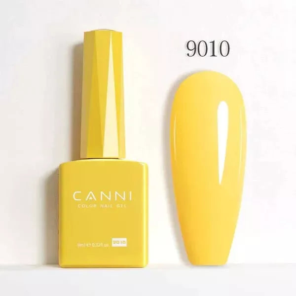 CANNI Nail Gel Polish Colors | Base & Top Coat | Soak Off UV/LED 9ml | HEMA FREE