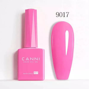 CANNI Nail Gel Polish Colors | Base & Top Coat | Soak Off UV/LED 9ml | HEMA FREE