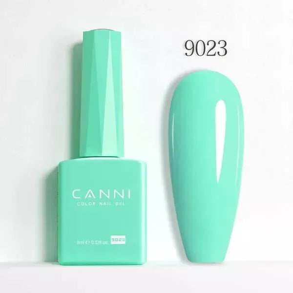 CANNI Nail Gel Polish Colors | Base & Top Coat | Soak Off UV/LED 9ml | HEMA FREE