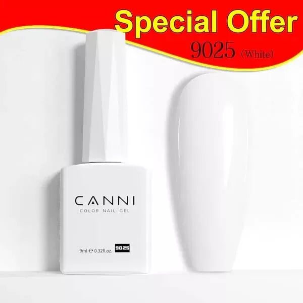 CANNI Nail Gel Polish Colors | Base & Top Coat | Soak Off UV/LED 9ml | HEMA FREE