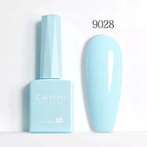 CANNI Nail Gel Polish Colors | Base & Top Coat | Soak Off UV/LED 9ml | HEMA FREE