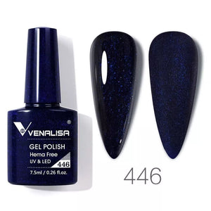 VENALISA HEMA Free Nail Gel Polish | 60 Colors UV/LED Soak Off Glitter Sparkle