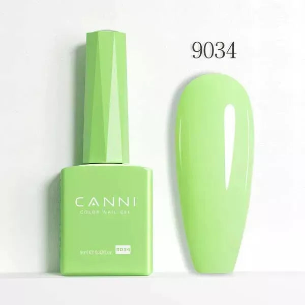 CANNI Nail Gel Polish Colors | Base & Top Coat | Soak Off UV/LED 9ml | HEMA FREE