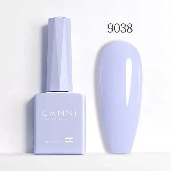 CANNI Nail Gel Polish Colors | Base & Top Coat | Soak Off UV/LED 9ml | HEMA FREE