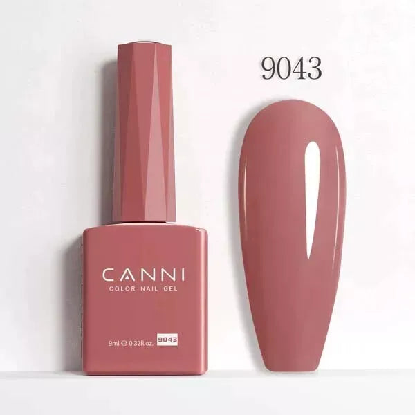 CANNI Nail Gel Polish Colors | Base & Top Coat | Soak Off UV/LED 9ml | HEMA FREE