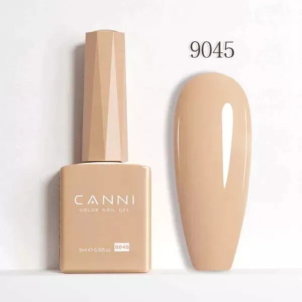 CANNI Nail Gel Polish Colors | Base & Top Coat | Soak Off UV/LED 9ml | HEMA FREE