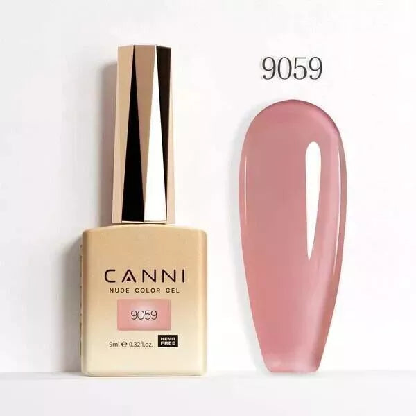 CANNI Nail Gel Polish Colors | Base & Top Coat | Soak Off UV/LED 9ml | HEMA FREE