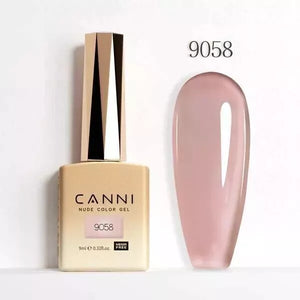 CANNI Nail Gel Polish Colors | Base & Top Coat | Soak Off UV/LED 9ml | HEMA FREE