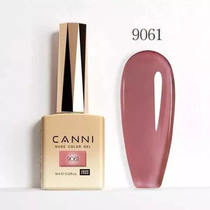 CANNI Nail Gel Polish Colors | Base & Top Coat | Soak Off UV/LED 9ml | HEMA FREE