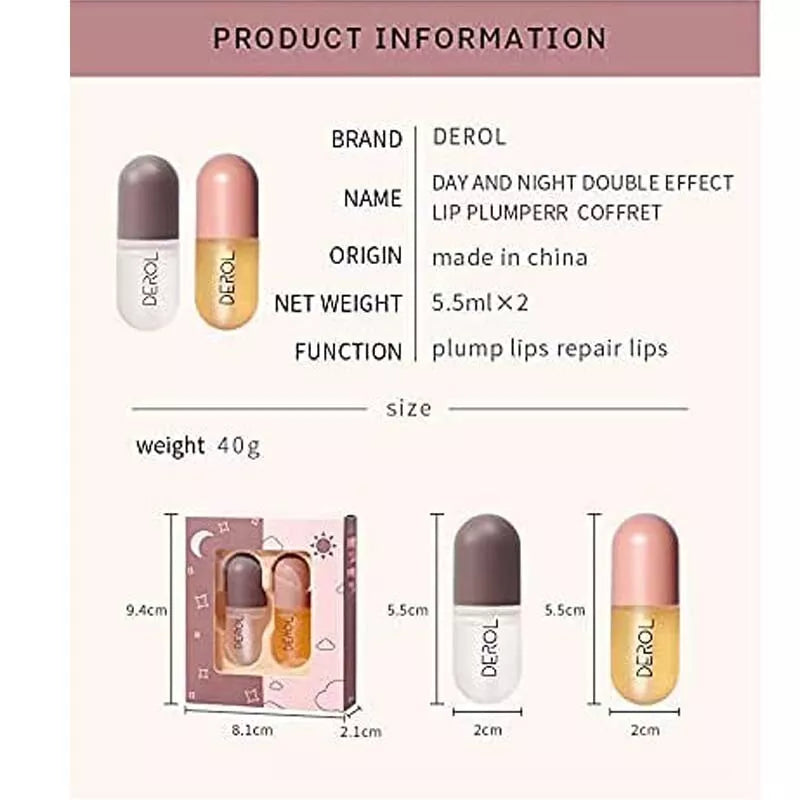 DEROL Lip Plumper Extreme Serum | Lip Gloss Maximizer for Bigger, Fuller Lips