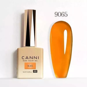 CANNI Nail Gel Polish Colors | Base & Top Coat | Soak Off UV/LED 9ml | HEMA FREE