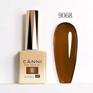 CANNI Nail Gel Polish Colors | Base & Top Coat | Soak Off UV/LED 9ml | HEMA FREE