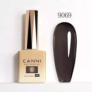 CANNI Nail Gel Polish Colors | Base & Top Coat | Soak Off UV/LED 9ml | HEMA FREE